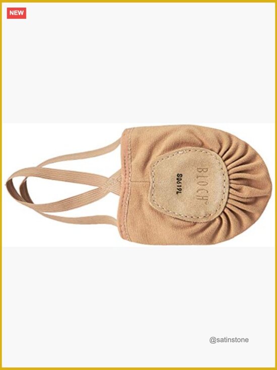 Stretch Canvas Half Shoes 622C – Grand Prix Dance Canvas Ballet Gymnastics Shoe with Silicone Strap Leather Sole